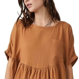 Free People Moon City Top - Bright Cider